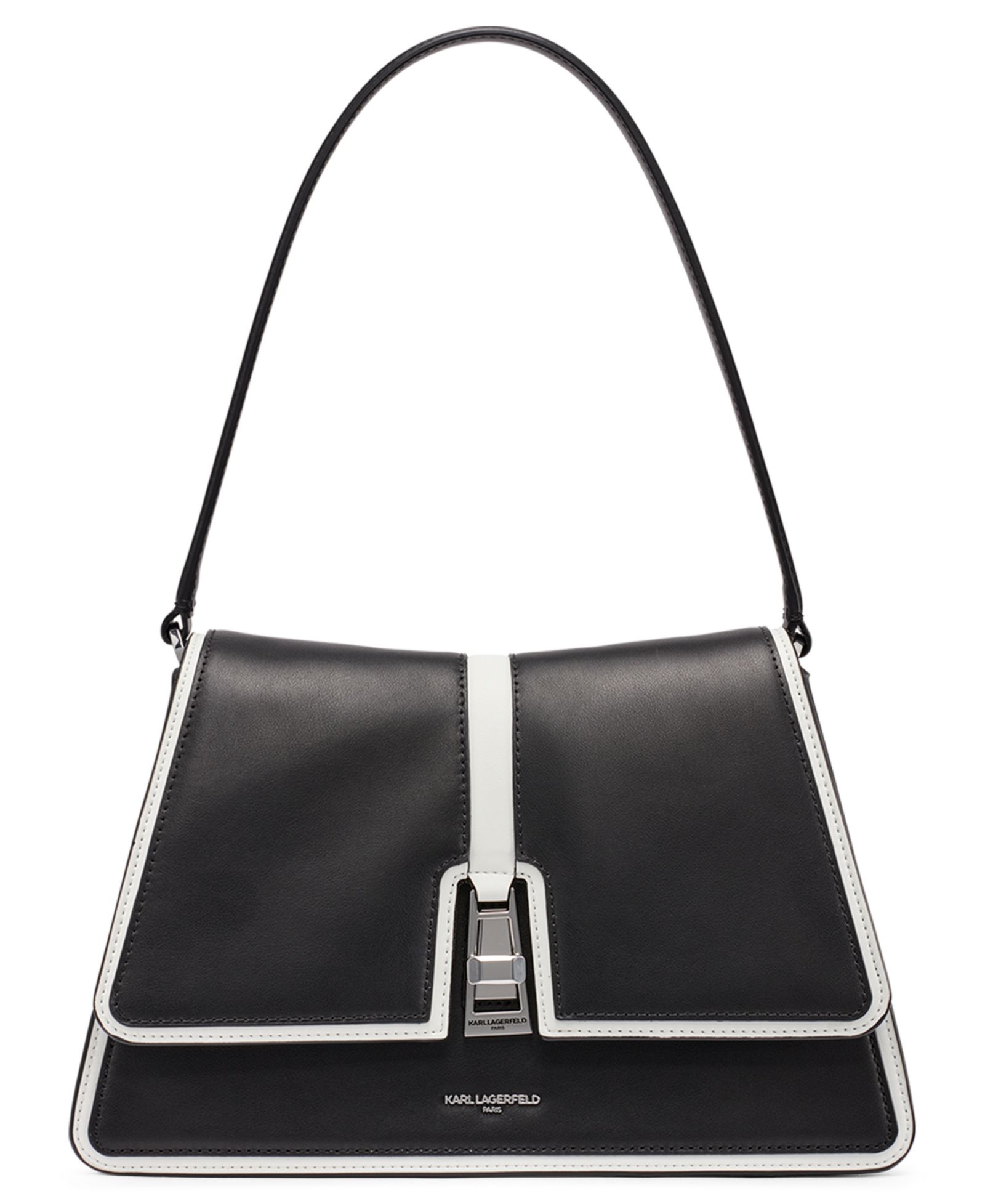 KARL LAGERFELD PARIS Mercerie Medium Leather Satchel