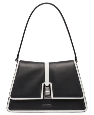 KARL LAGERFELD PARIS Mercerie Medium Leather Satchel