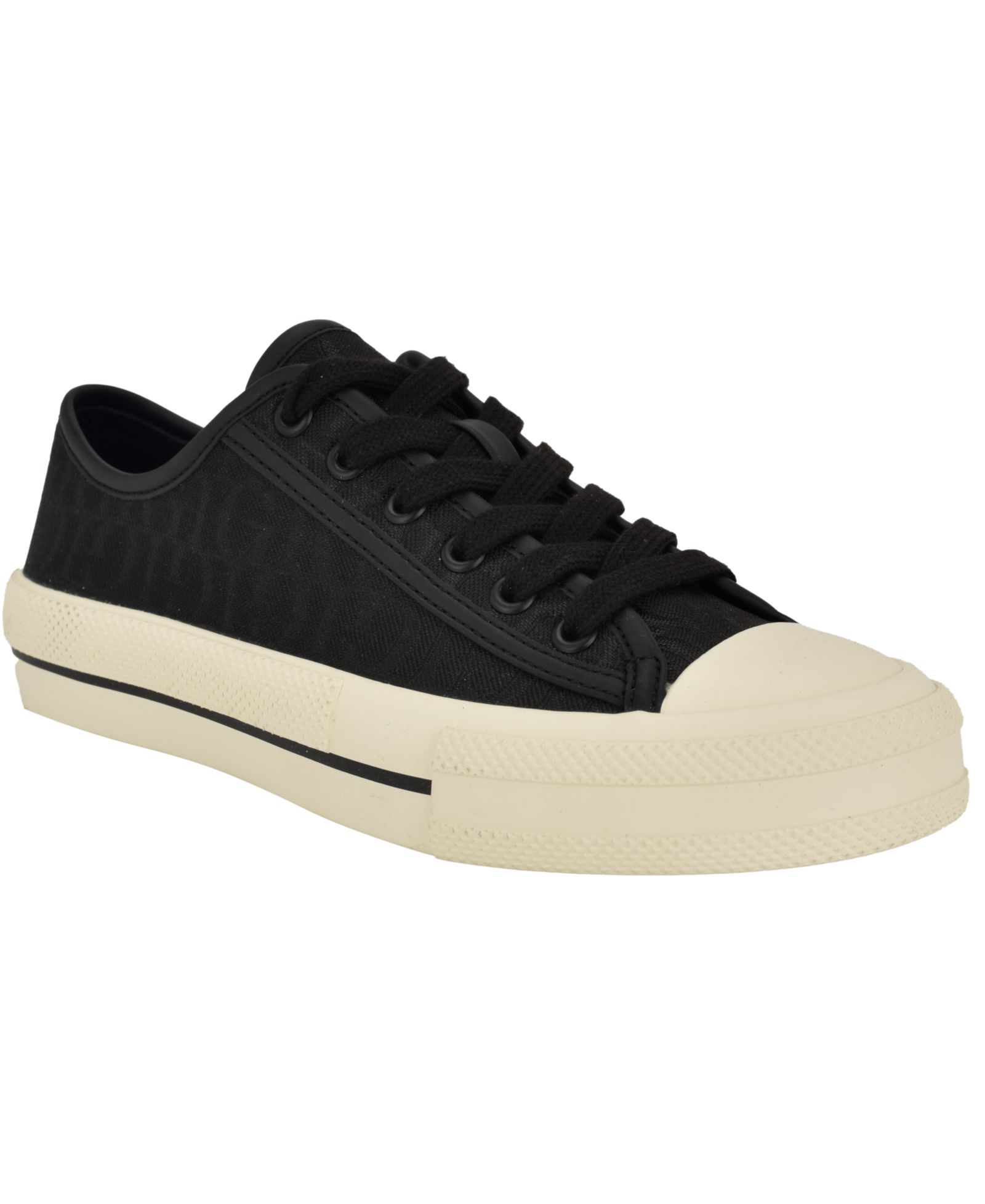GUESS Women's Carey Jacquard Logo Lace-Up Sneakers