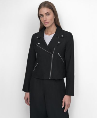 Женская куртка DKNY с деталями на молнии Crinkle