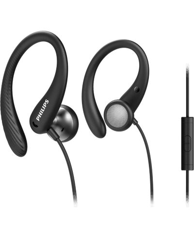 Внутриканальные спортивные наушники Philips Lightweight, Sweatproof, Secure Fit с микрофоном