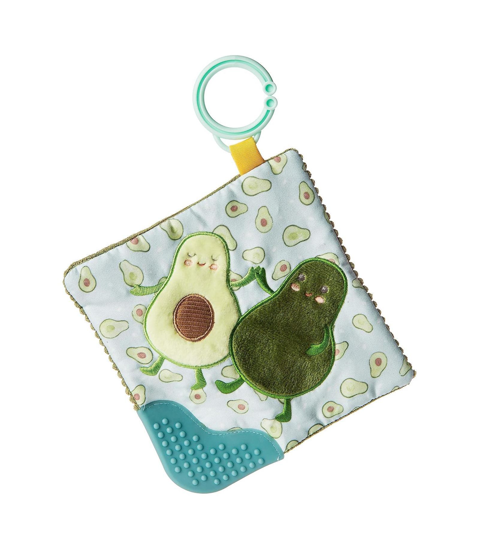 Mary Meyer Игрушка-прорезыватель Crinkle с бумагой и пищалкой, Yummy Avocado