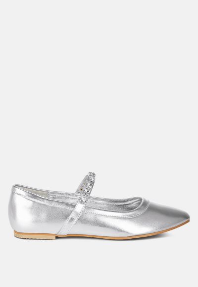 Rag and Co Женский Gloxinia Metallic Mary Jane Ballerinas
