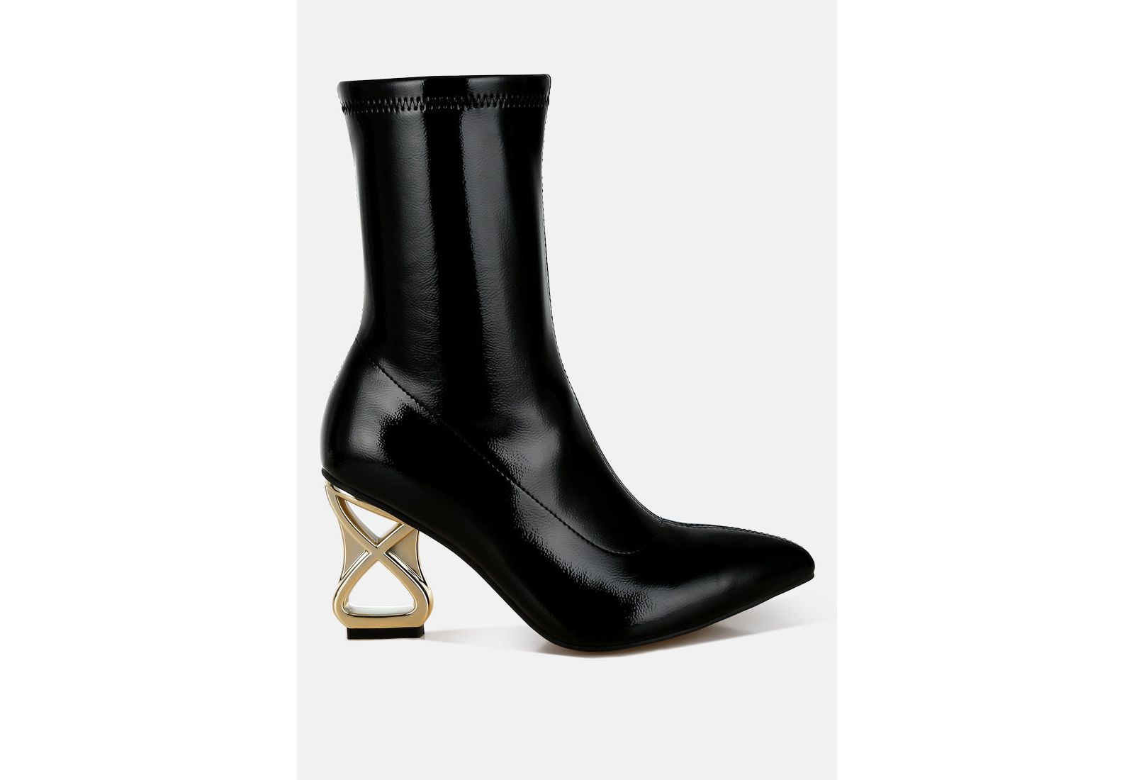 Женские ботинки London Rag Gaias Fantasy Heel Patent Faux Leather