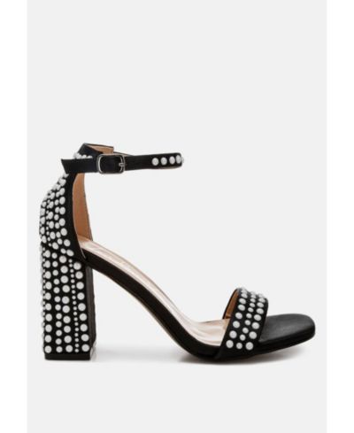 London Rag Women's сандалии Klebba с жемчугом из атласа