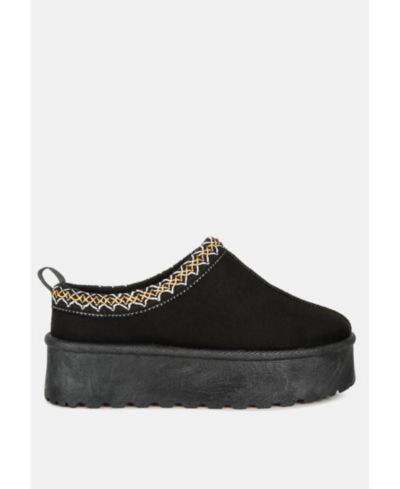 London Rag Jesters Embroidered Platform Classic Slip-On
