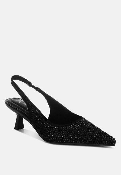 London Rag Women's Julep Rhinestone Slingback Sandals