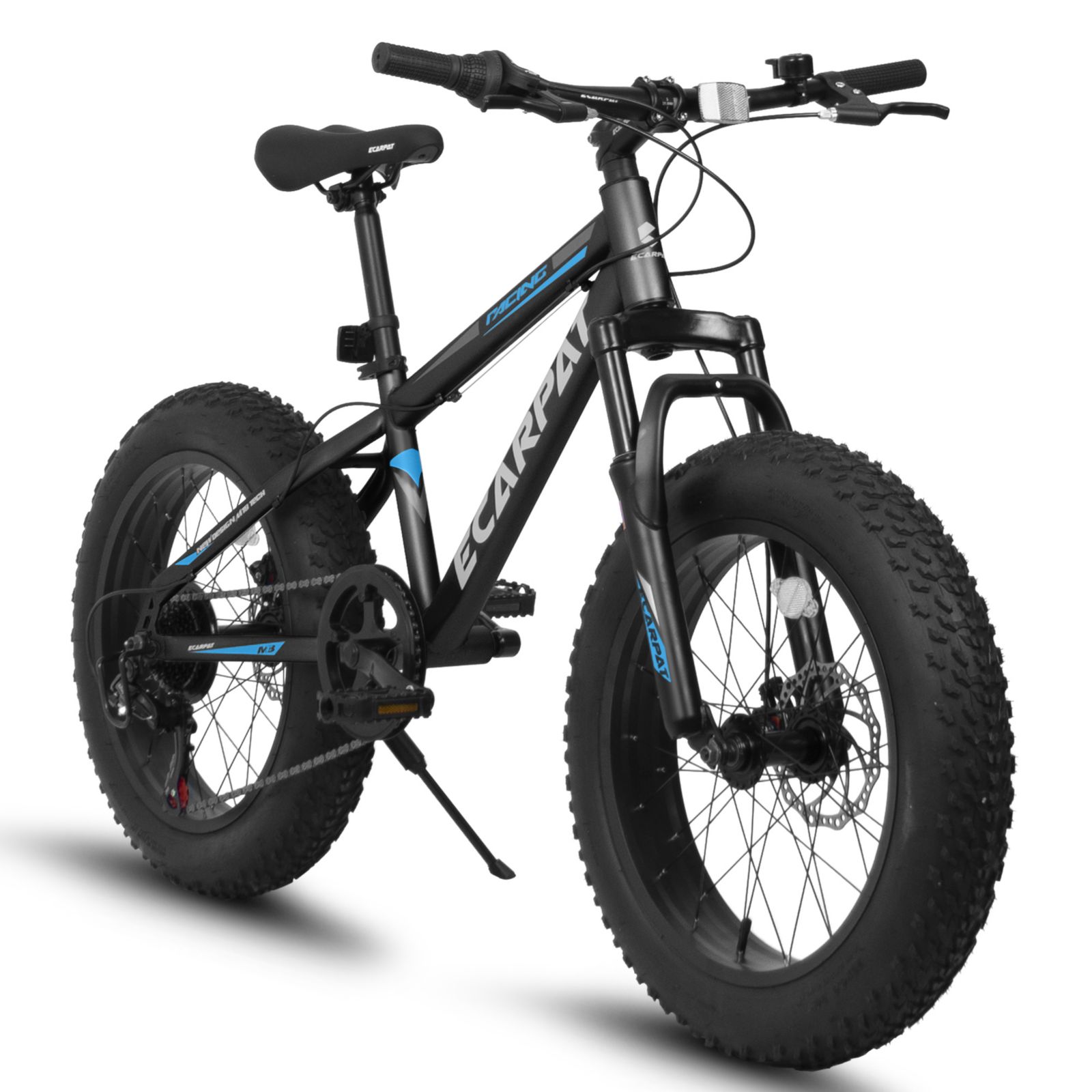 Горный велосипед Streamdale Furniture с широкими шинами 20 inch, Shimano 7 Speed, двойными дисковыми тормозами и стальной рамой