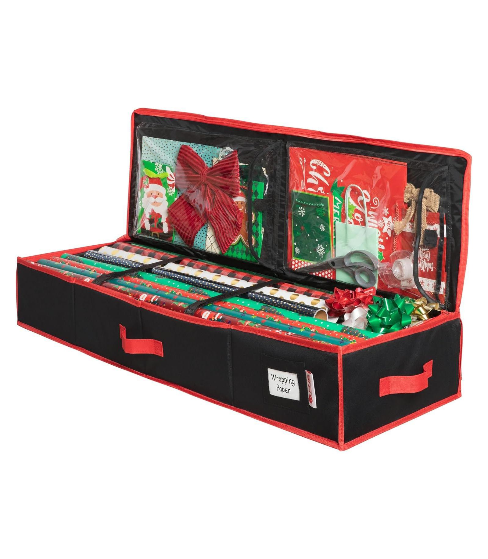 Wrapping Paper Storage Container. Fits up to 27 Rolls 1.37" Diam.