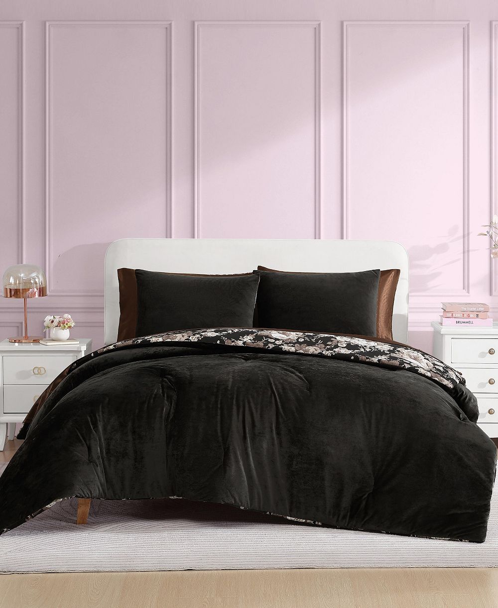 Комплект постельного белья Betsey Johnson Solid Velvet 3-Pc., Full/Queen