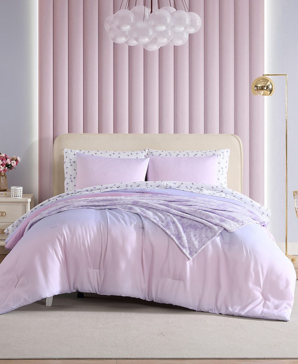 Betsey Johnson Ombre Reversible 8-Pc. Comforter Set, Full