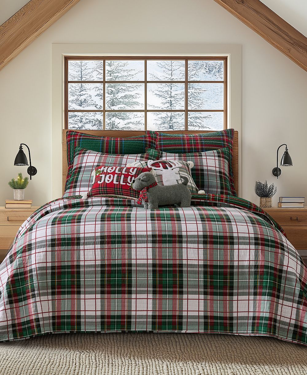 Levtex Home двустороннее покрывало в клетку Spencer, Full