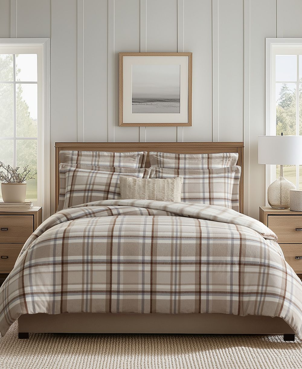 Levtex Home Комплект пододеяльников Spencer Plaid Flannel, King