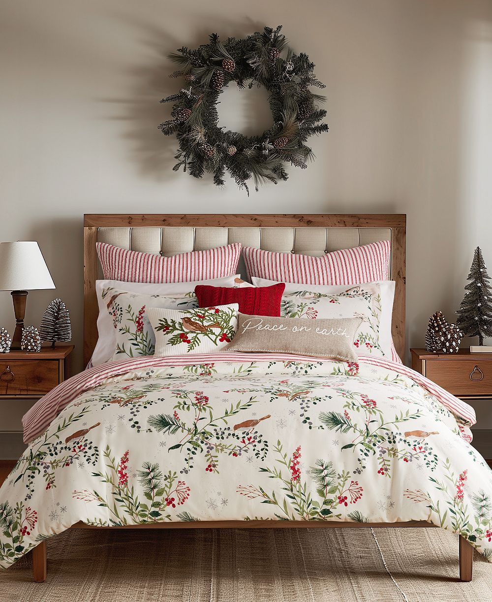 Комплект из 3 предметов Levtex Home Winterberry Forest, двустороннее одеяло, King/California King