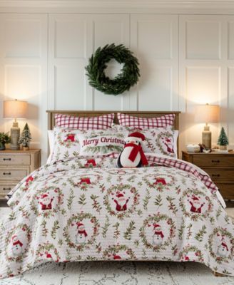 Levtex Home Merry Bright Pine Plaid Reversible 3-Pc. Quilt Set, King/California King