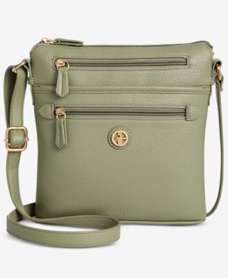Giani Bernini Pebble North South Small Crossbody, Exclusively at Macy's