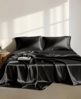 Madison Park Essentials Satin Luxury 4-Pc. Sheet Set, Twin