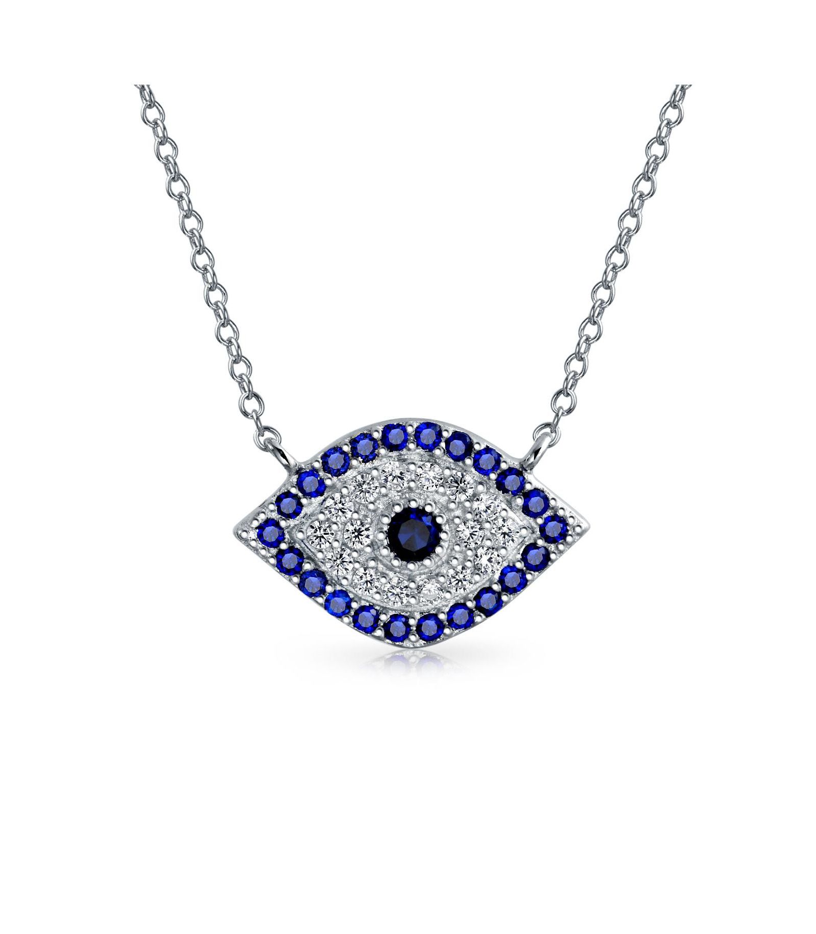 Bling Jewelry амулет от сглаза из стерлингового серебра .925, ожерелье с подвеской