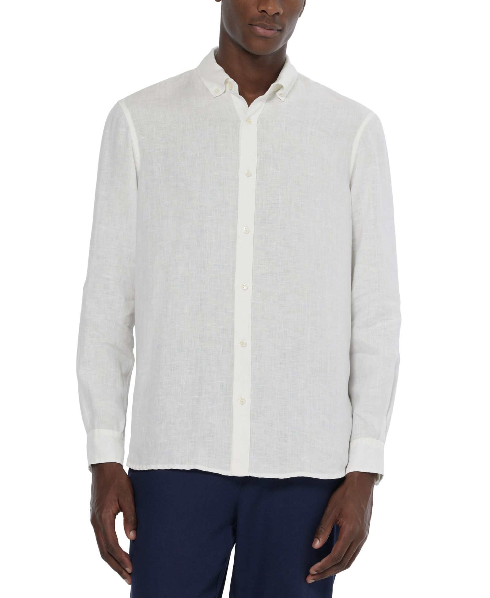 SCOTCH & SODA Men's Long-Sleeve Linen Shirt