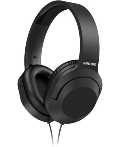 Наушники PHILIPS полноразмерные проводные с разъемом 3.5mm, черные