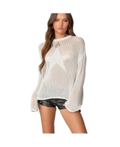 Edikted Women's Seeing Stars Oversized Sweater