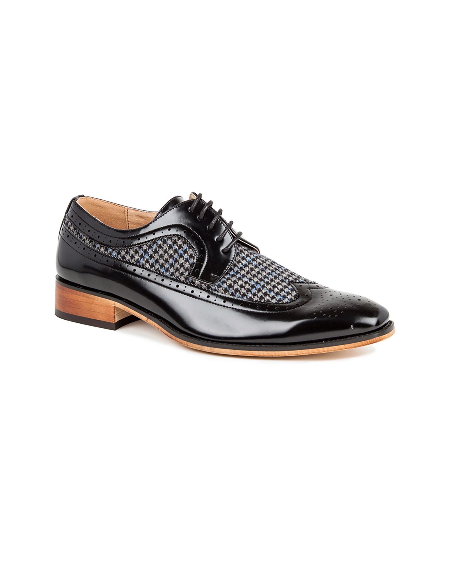 Мужские туфли Gino Vitale Wing Tip Brogue двухцветные