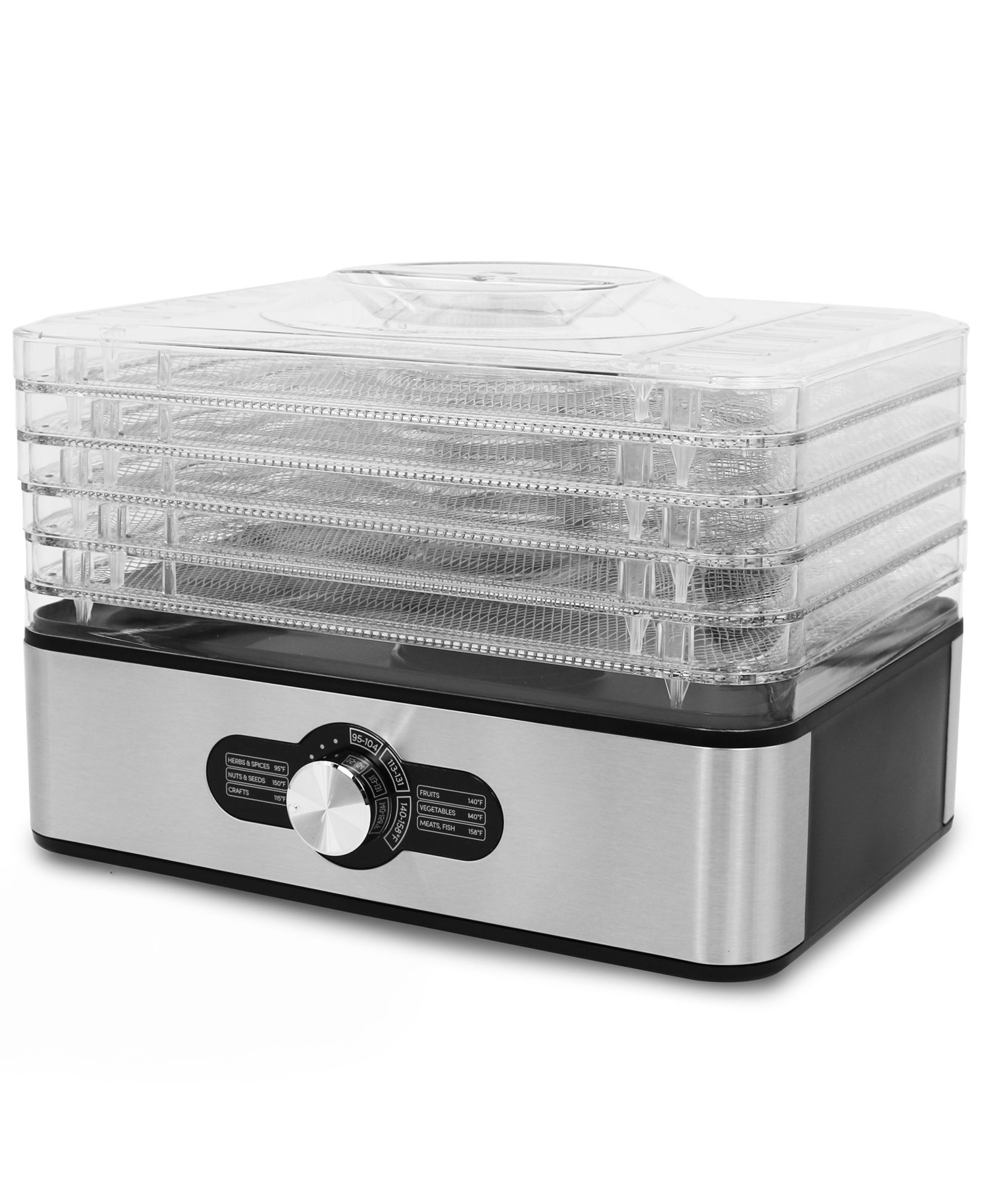 Дегидратор для еды Elite Cuisine 5 из нержавеющей стали