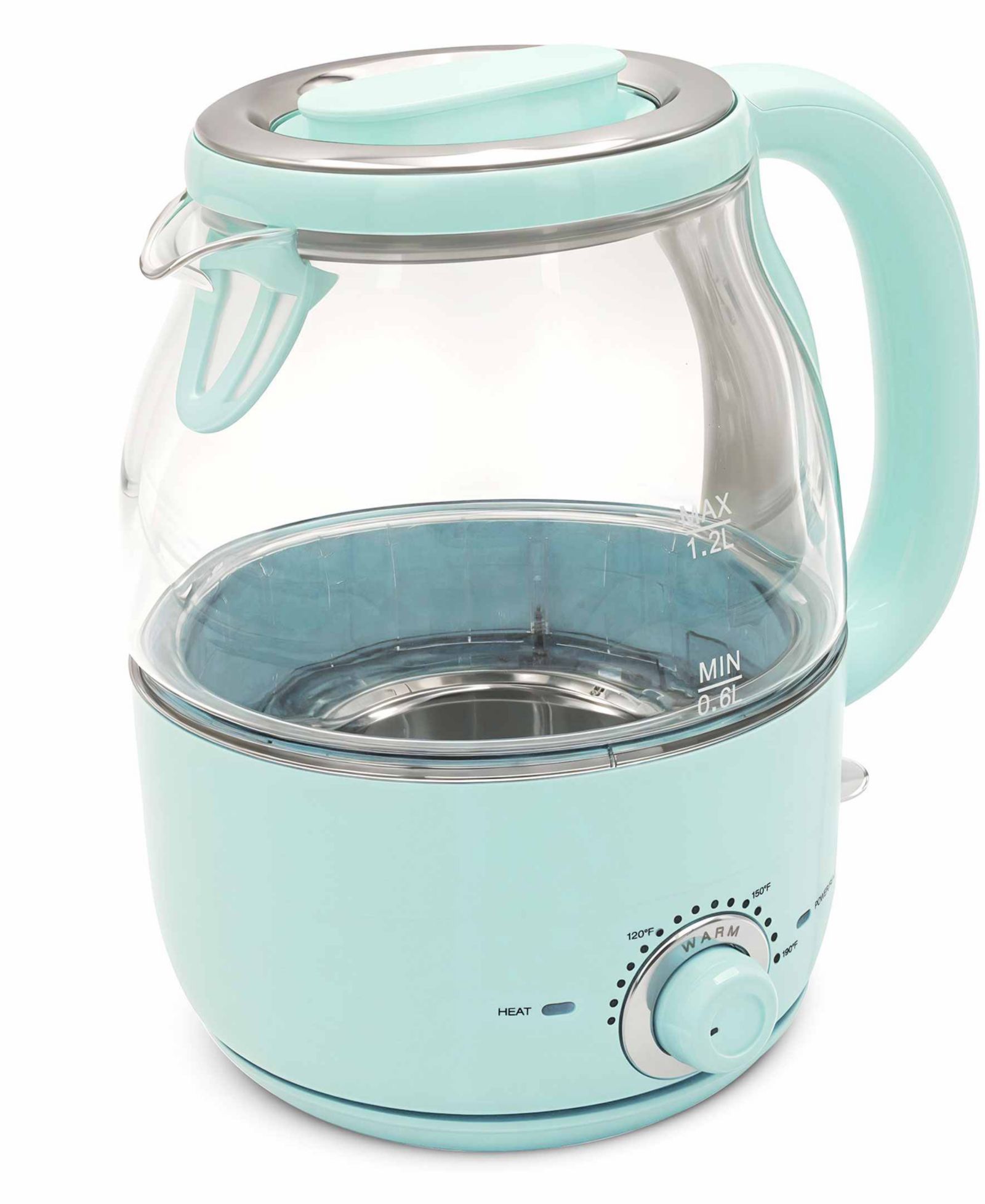 Elite Cuisine 1.25 Quart Adjustable Temperature Electric Honeypot Glass Kettle с функцией поддержания тепла
