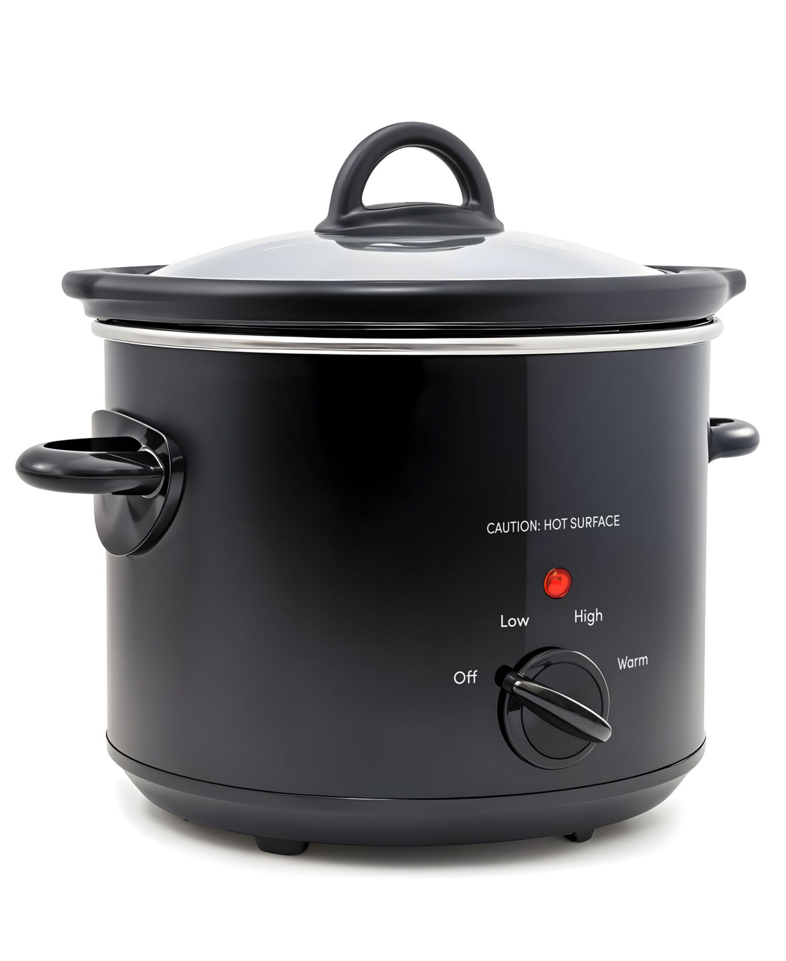 Elite Cuisine 3 Quart Slow Cooker Black