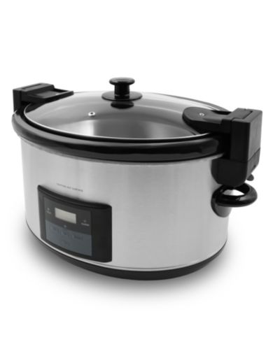 Медленноварка Elite Cuisine 8.5 Quart Stainless Steel Programmable Slow Cooker
