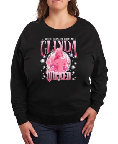 Hybrid Apparel Plus Size Wicked Glinda Graphic Pullover T-Shirt