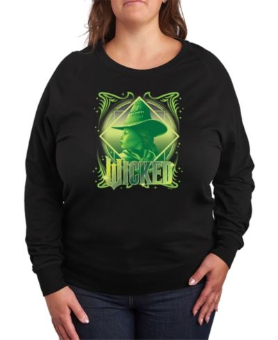 Hybrid Apparel Plus Size Wicked Elphaba Graphic Pullover T-Shirt