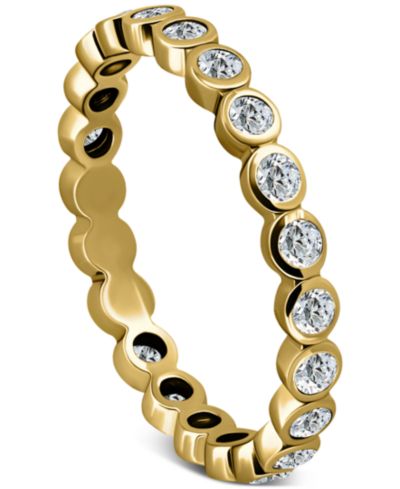 Кольцо Giani Bernini Cubic Zirconia Bezel Eternity Band