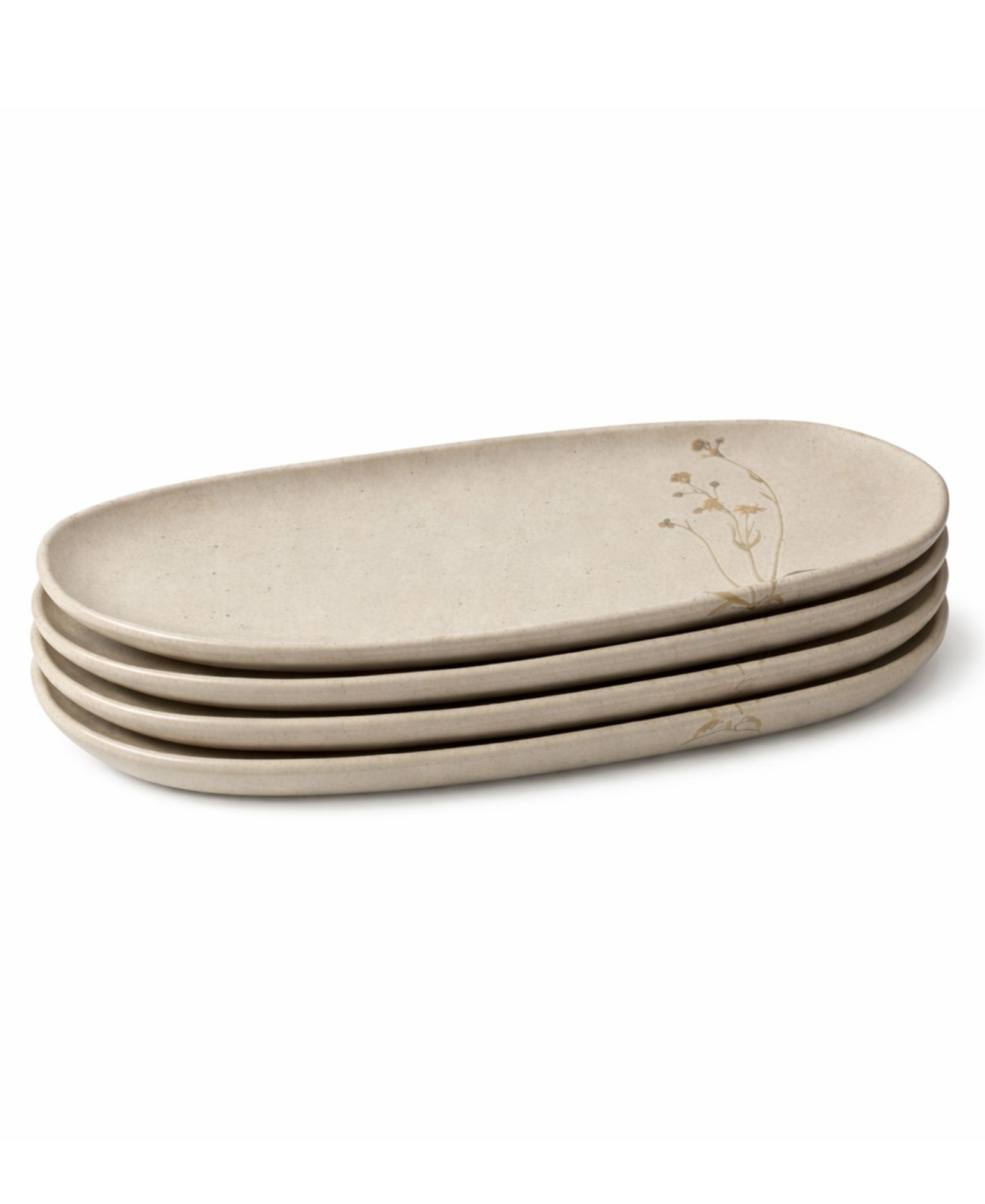 PORTO BRASIL Набор из 4 больших овальных блюд из керамики Campestre Stoneware
