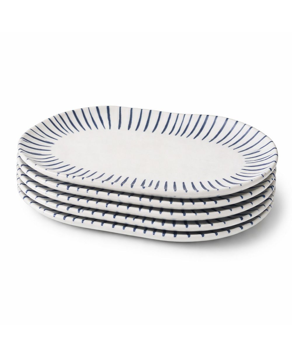 PORTO BRASIL Elemento Medium Shallow Oval Platters, Set of 4