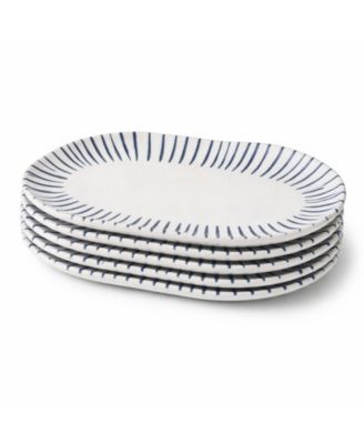 PORTO BRASIL Elemento Medium Shallow Oval Platters, Set of 4