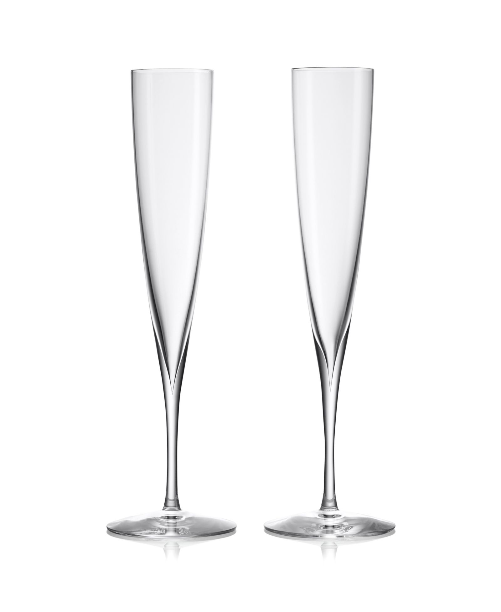 Waterford Elegance Trumpet Flute Glasses, Set of 2