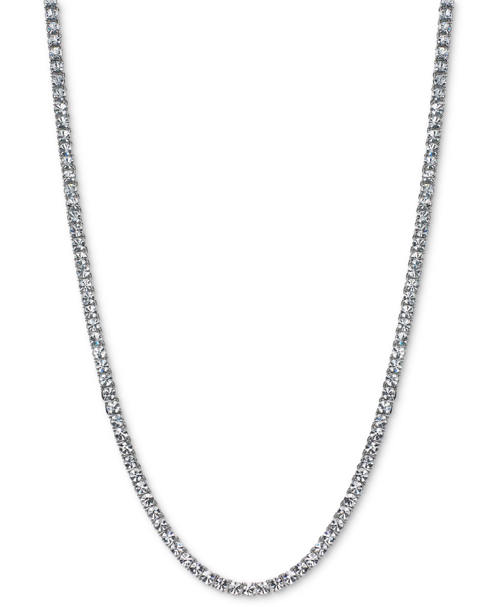 Ожерелье On 34th Crystal All-Around Tennis Necklace, 15" + 2" extender
