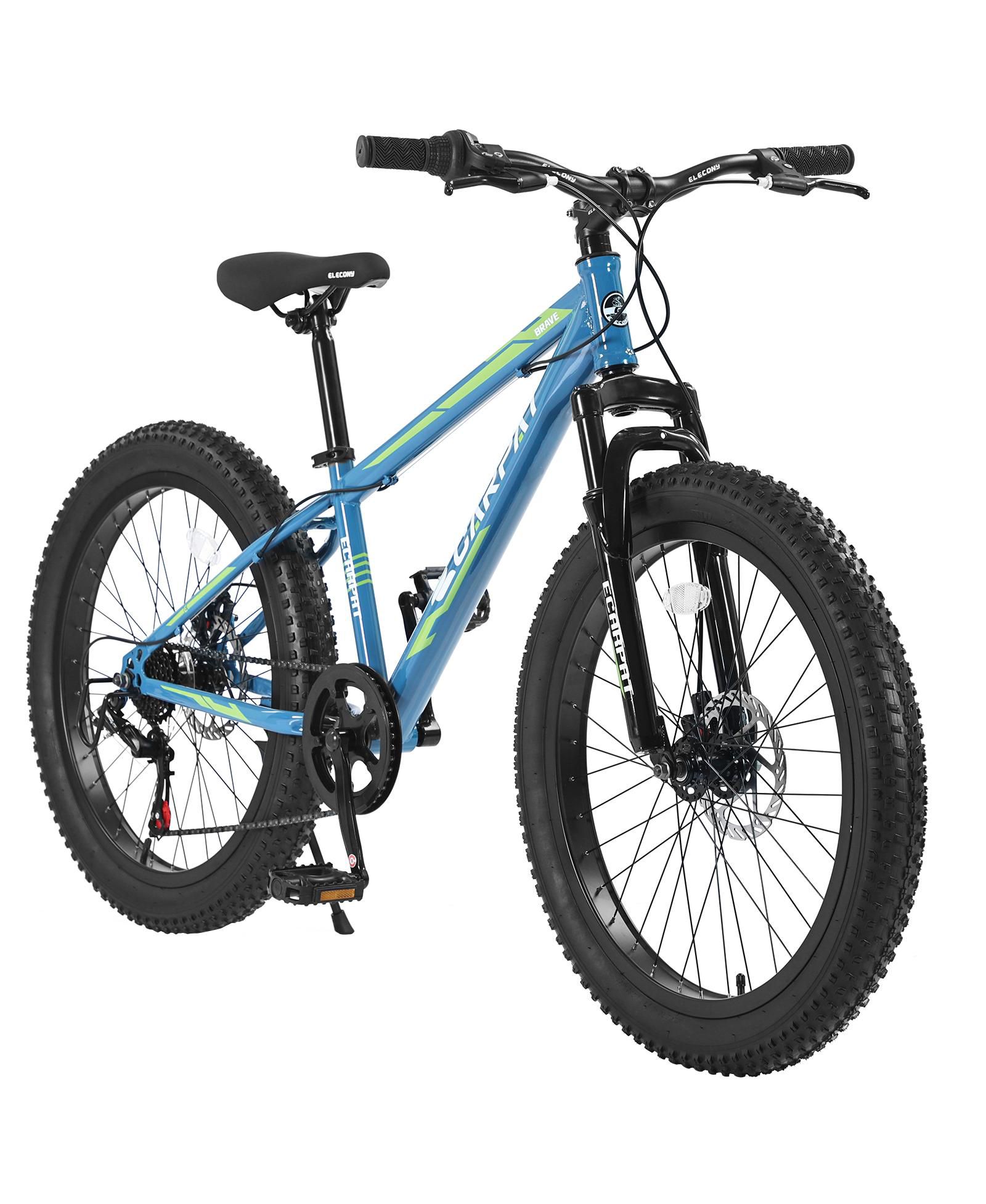 Велосипед Streamdale Furniture Elecony 24 Inch Fat Tire Mountain Bike, Shimano 7 Speeds