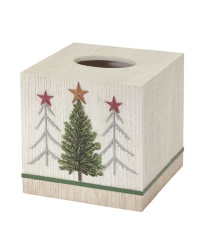 Avanti декоративная коробка для салфеток из смолы Pine Trees