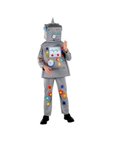 Dress Up America Kids Robot Tunic, Pants & Headpiece Costume Set