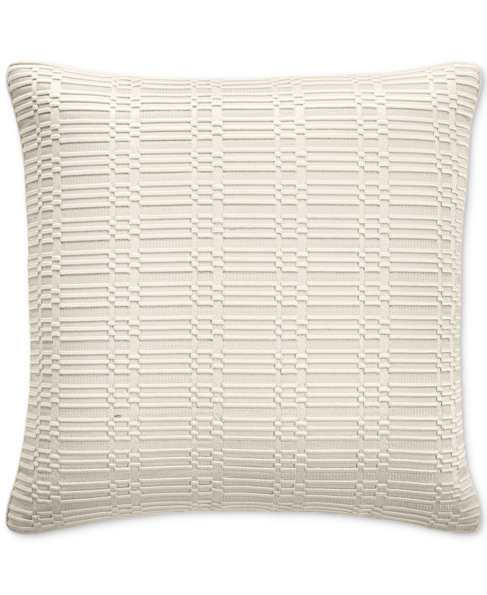 Hotel Collection Linear Embroidery Decorative Pillow, 20" x 20", Exclusively at Macy's