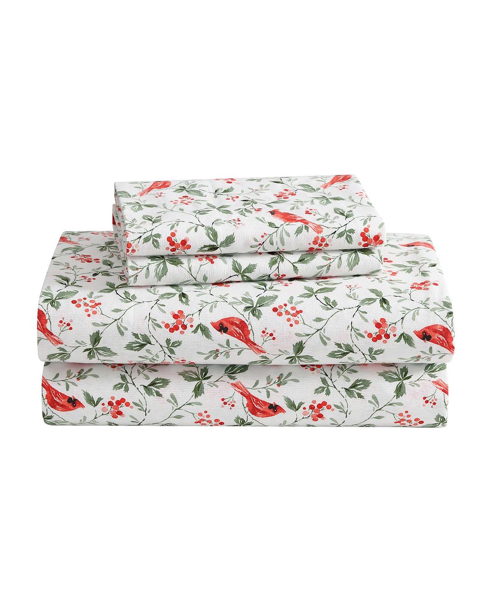 Laura Ashley Flannel 4 -Pc. Sheet Set, Full