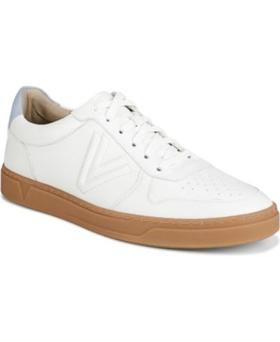 White/ skyway blue leather