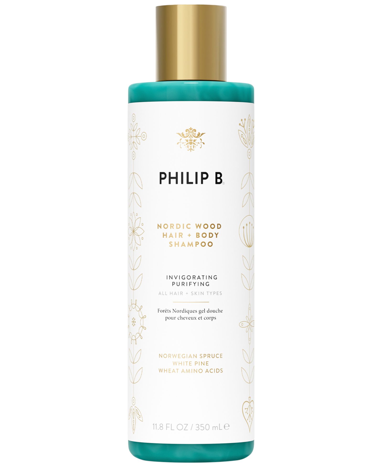 Philip B. Nordic Wood Hair + Body Shampoo, 11.8 oz.