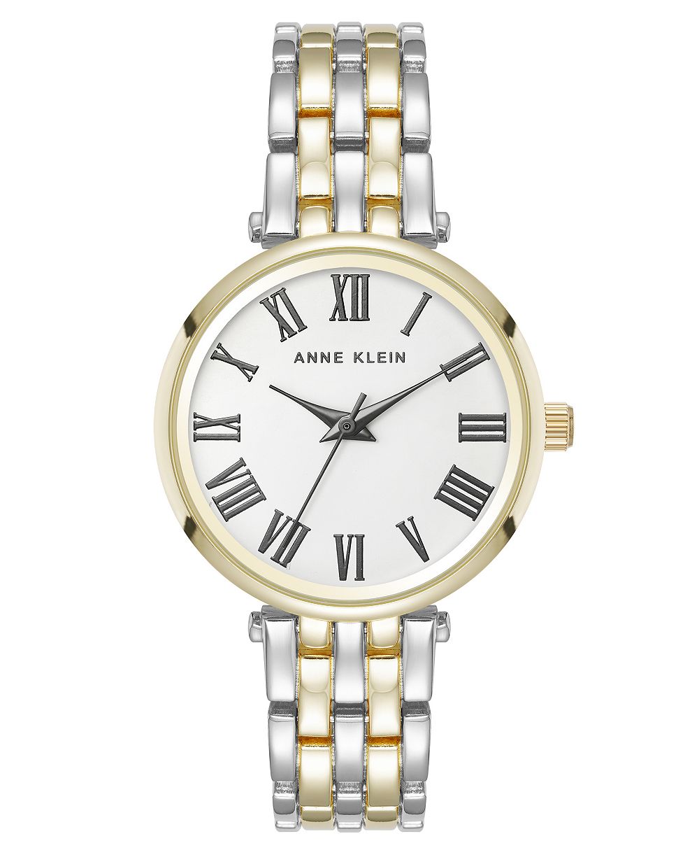 Часы Anne Klein Women's Quartz Everyday Roman Numeral Two-Tone Alloy Metal 32mm