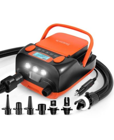 SereneLife Портативный электрический насос для надувных досок SUP, 110W