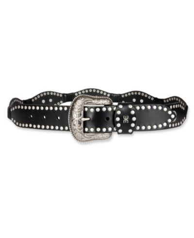 Sam Edelman Women's Western Concho Scalloped Belt