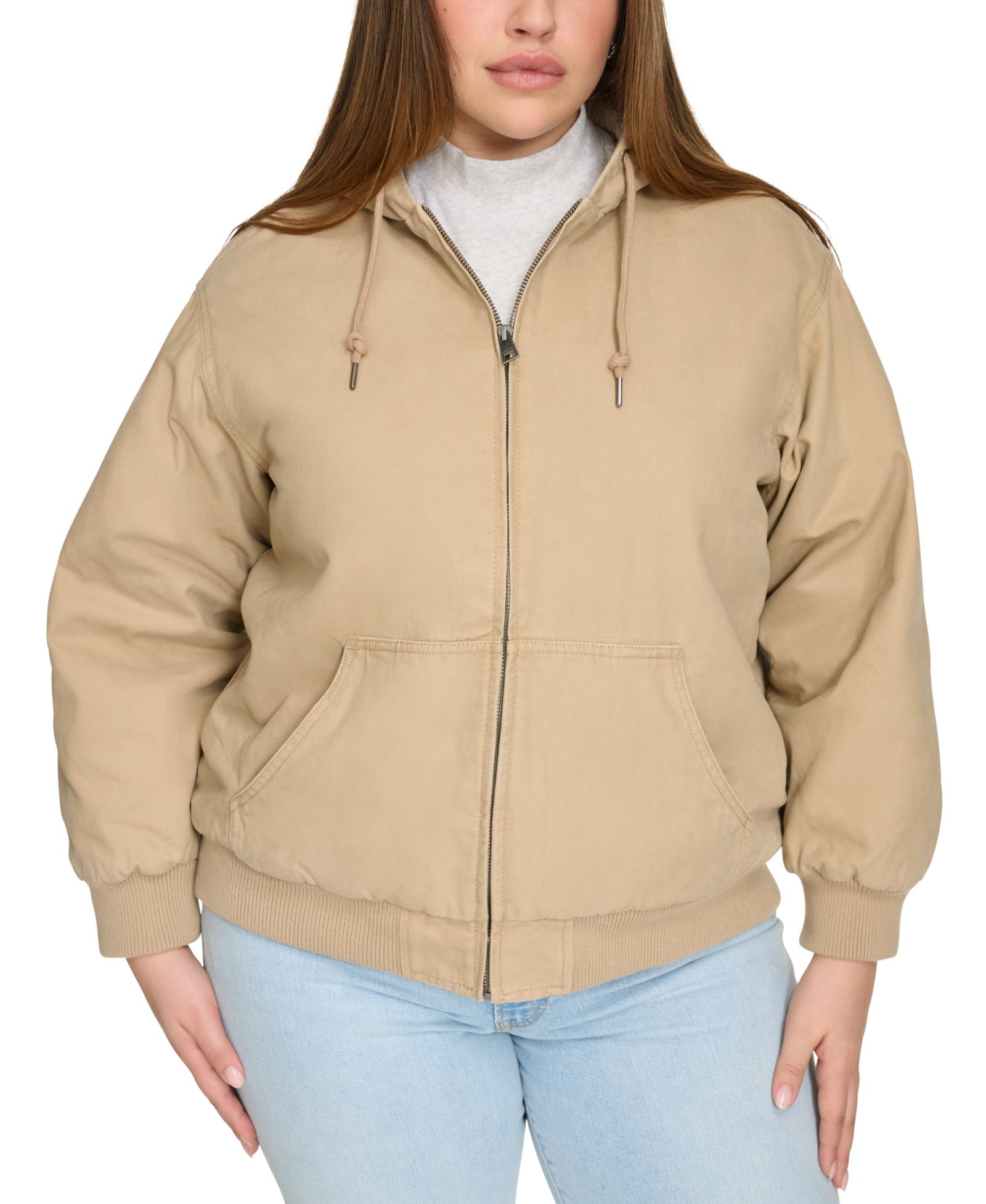 Бомбер Levi's® Plus Size Quilted Lined Hooded