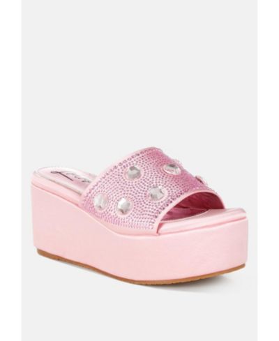 Женские сандалии London Rag Meta charts Diamante and Rhinestone Flatform